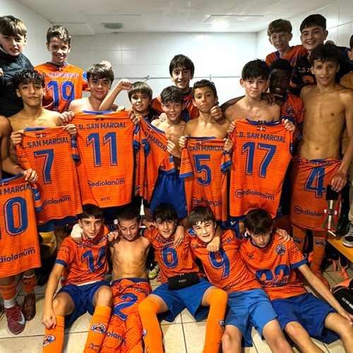 C.D. San Marcial. Crónica. Pleno del Infantil Handi y el 1ª Cadete C