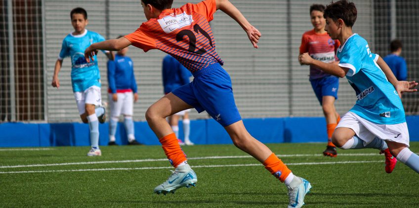 C.D. San Marcial. Crónica. Goleada del Primera Infantil A