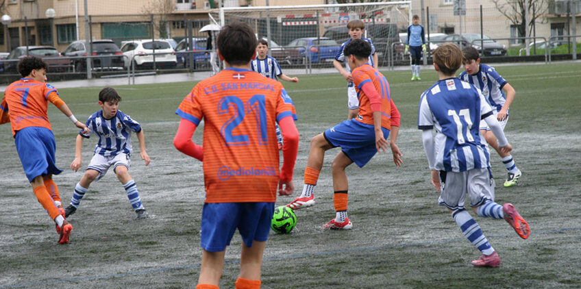 C.D. San Marcial. Crónica. El Infantil Handi recibe a la Real.